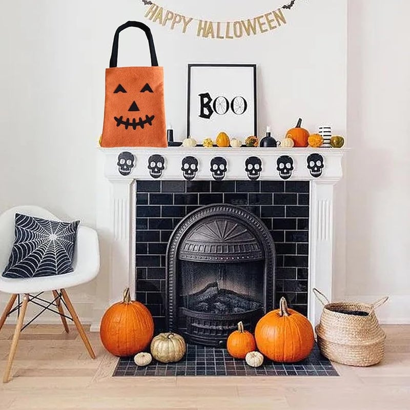 Halloween Pumpkin Tote Bag Multipurpose Portable Candy Storage Bucket For Party - Image 4